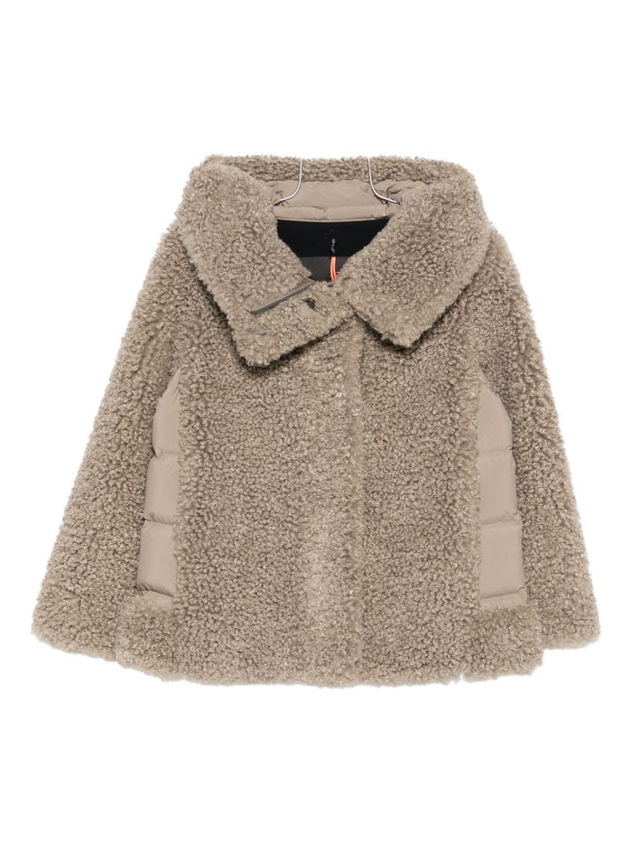 Rrd Damen Jacke mit Teddybär-Effekt in braun 1