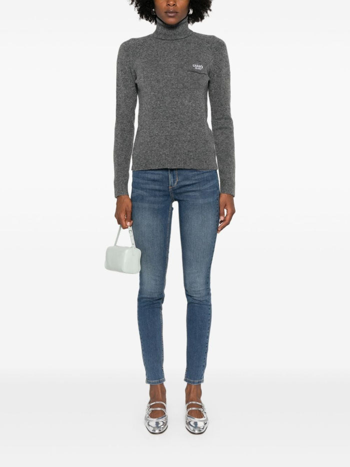 Liu Jo Gray Sweater Woman 5