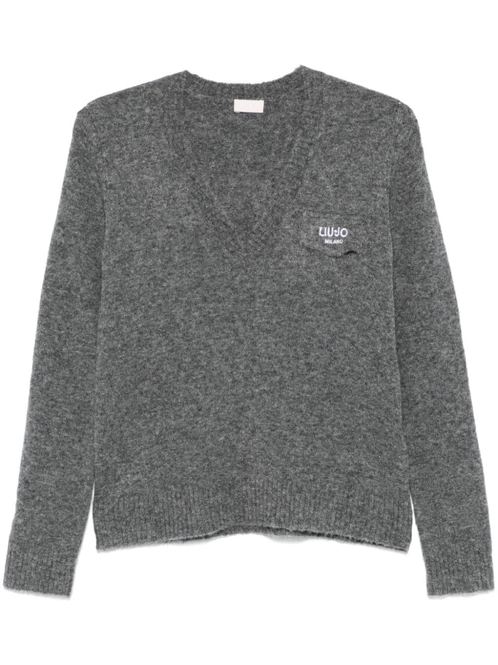 Liu Jo Gray Sweater Woman 1