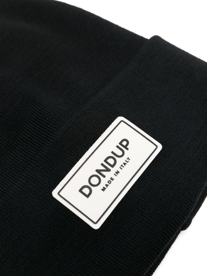 Dondup Cappello Nero Donna Patch Logo 2