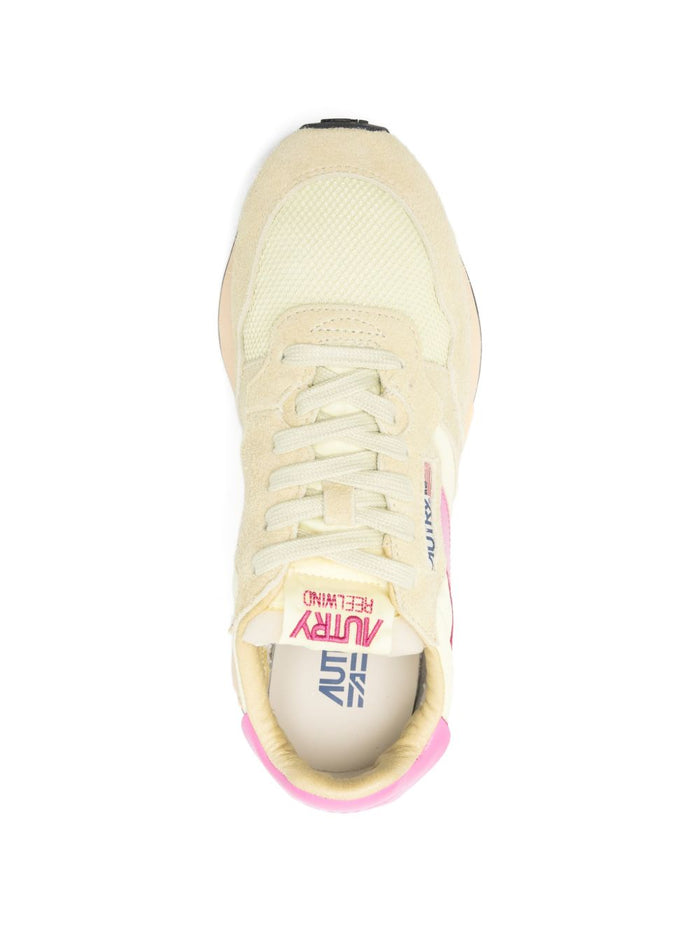 Autry Reelwind Scarpa Beige-Rosa Donna 4