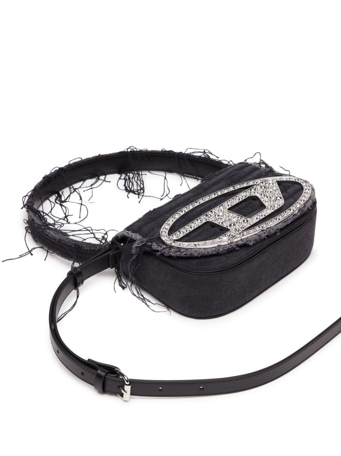 Diesel Borsa Nero Donna 1DR Sfrangiata 4