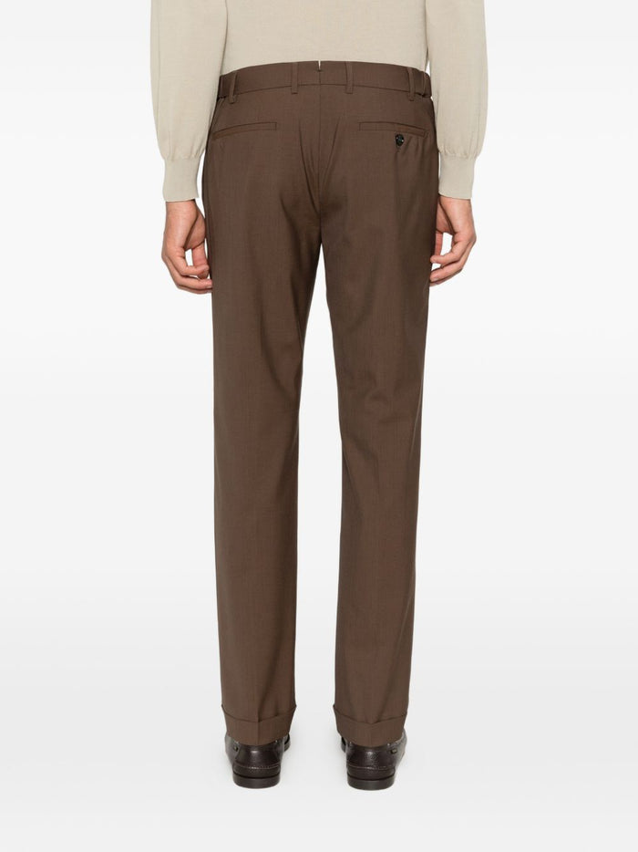 Berwich Pantaloni Marrone Uomo Retro Long 3