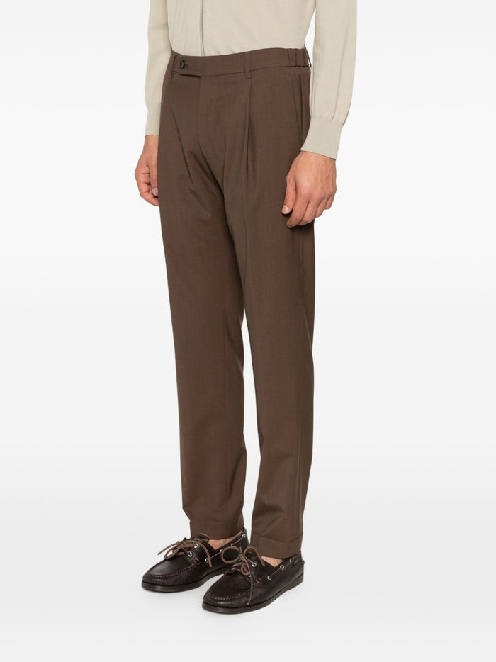 Berwich Pantaloni Marrone Uomo Retro Long 1