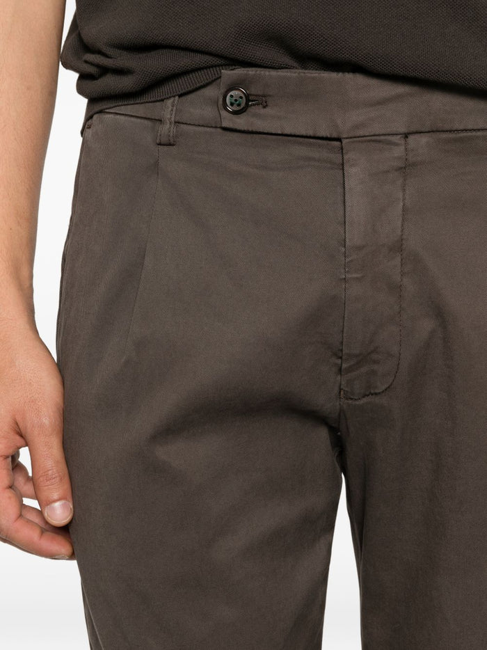 Berwich Pantaloni Marrone Uomo Retro Long 4