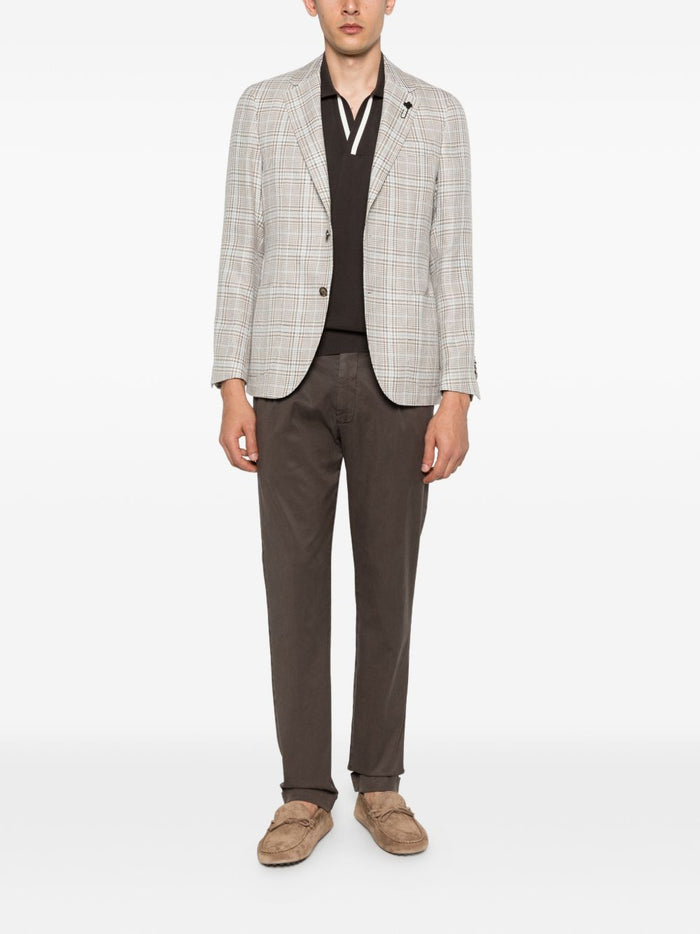 Berwich Pantaloni Marrone Uomo Retro Long 2