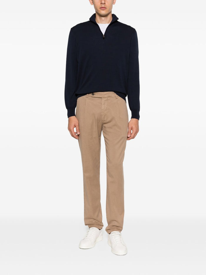 Berwich Pantaloni Beige Uomo Retro Long 2