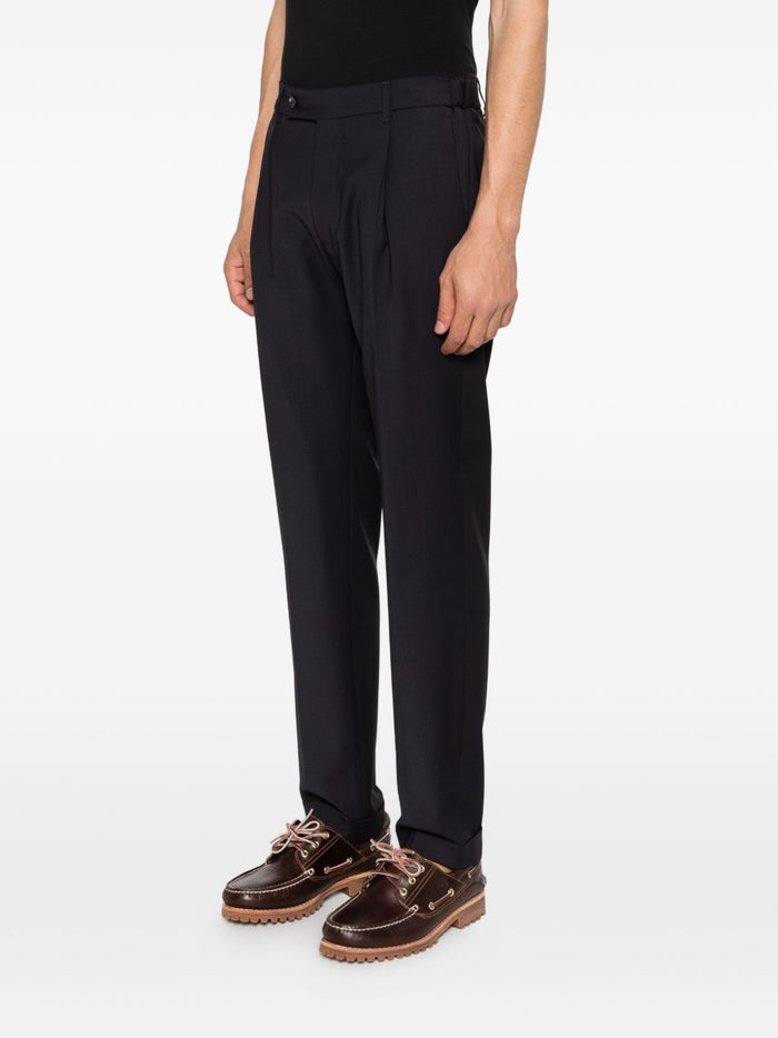 Berwich Pantaloni Blu Uomo Retro Long 1