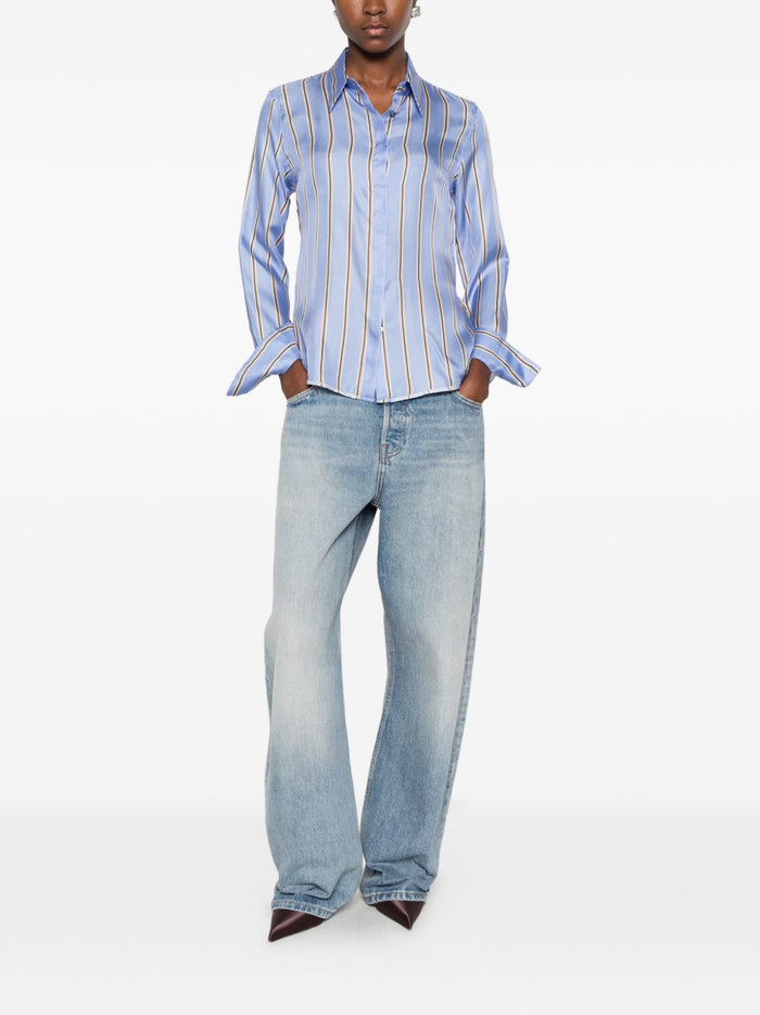 Caliban Camicia Azzurro Donna 3