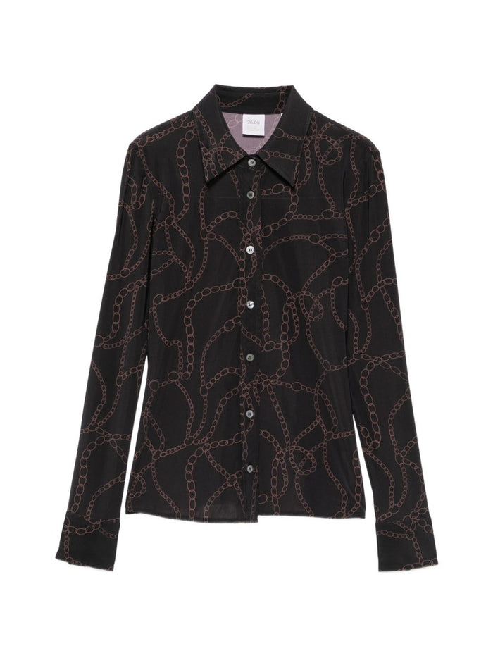 Caliban Camicia Nero Donna 1