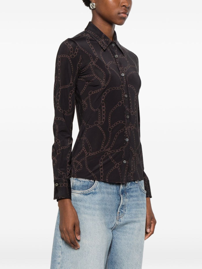 Caliban Camicia Nero Donna 3