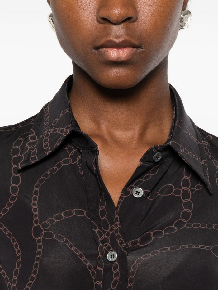 Caliban Camicia Nero Donna 5