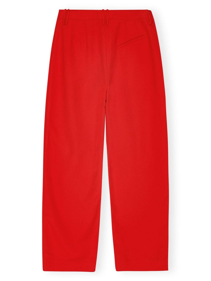 Ganni Pantalone Donna Gamba Ampia Piega Stirata 5