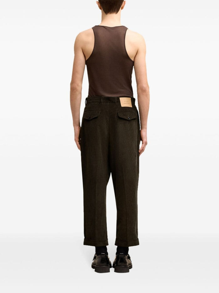 Ami Alexandre Mattiussi Pantalone Marrone Uomo Crop 4