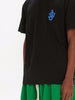 Jwanderson Black Men's T-shirt with Logo Embroidery  4