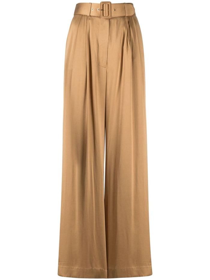 Zimmermann Pantalone Marrone Donna Gamba Ampia 4