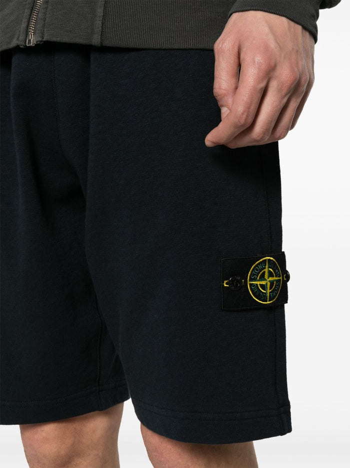 Stone Island Short Blu Uomo Patch Compass 4