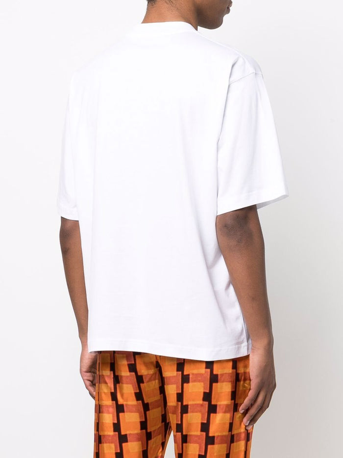 Marni T-shirt Bianco Uomo Micro Logo 3