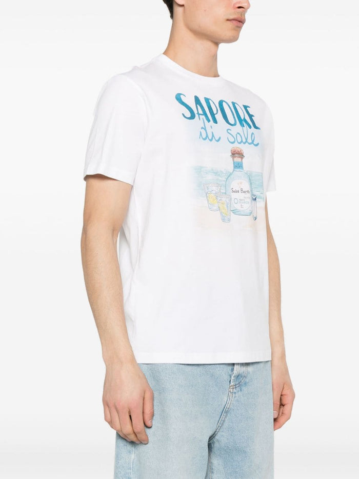 Mc2 Saint Barth White Men's T-shirt Flavor of Salt 2