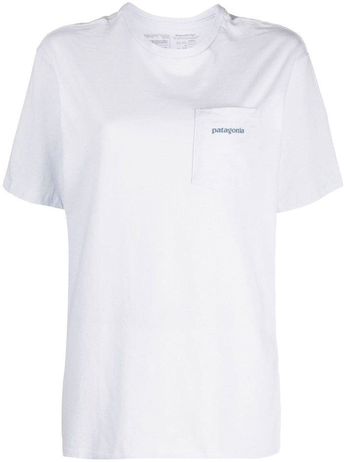 Patagonia T-shirt Bianco Uomo Stampa Posteriore 5