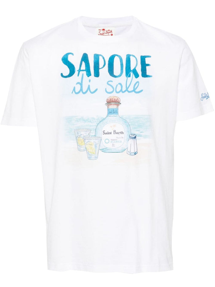 Mc2 Saint Barth T-shirt Bianco Uomo Sapore di Sale 5