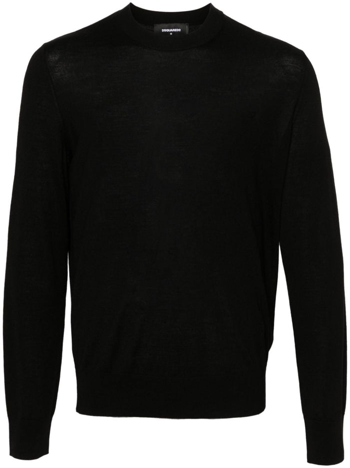 Dsquared2 Men's Black Jersey Micro Embroidery D2 5