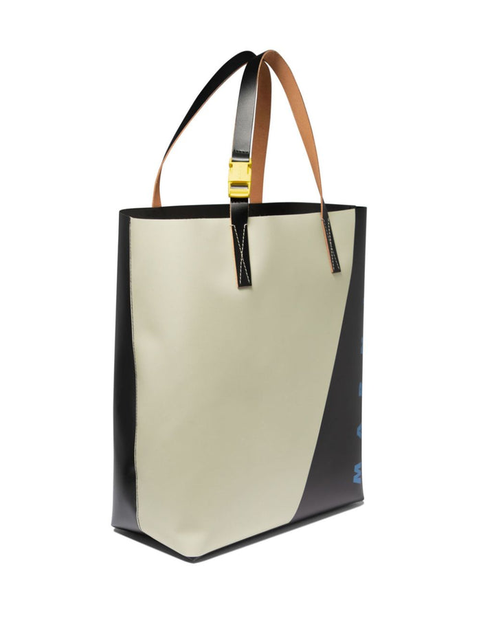 Marni Borsa Beige-Nero Uomo Tote 4