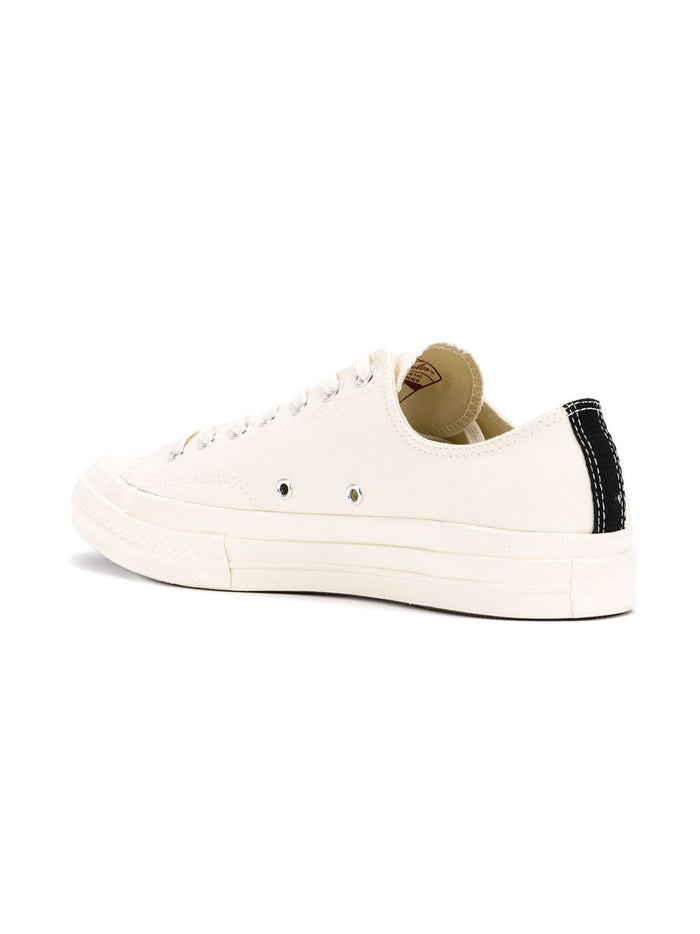 Comme Des Garcons Play Shoe White Unisex Chuck 70 Heart Red Low  3