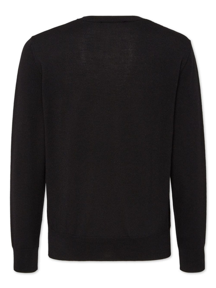 Dsquared2 Black Men's Sweater with Leaf Logo 2