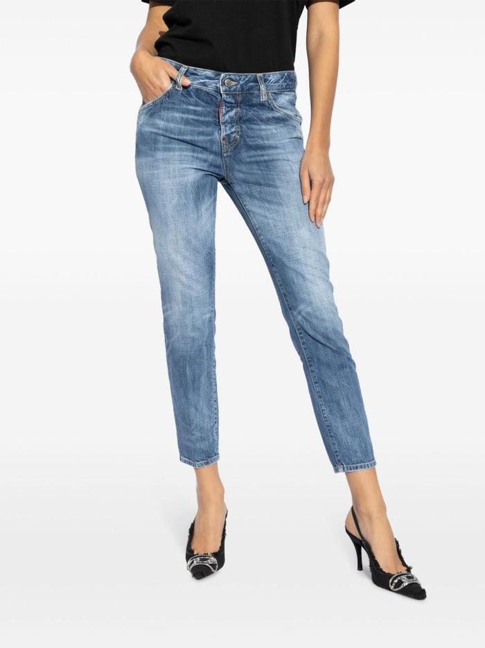 Dsquared2 Blue Jeans Women Crop 2