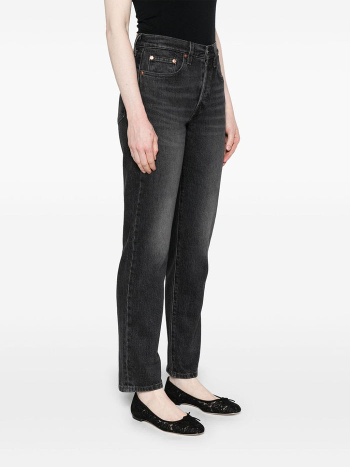 Levi's Jeans Black Women 501 Crop 2