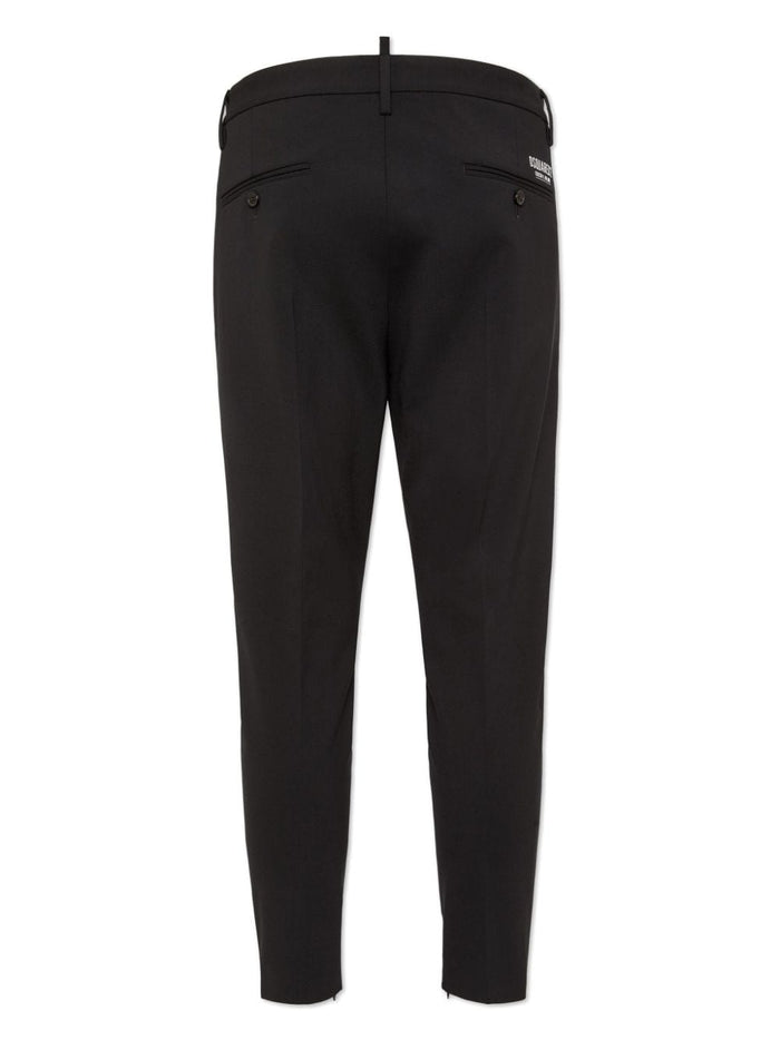 Dsquared2 Black Men's Tapered Leg Trousers 2