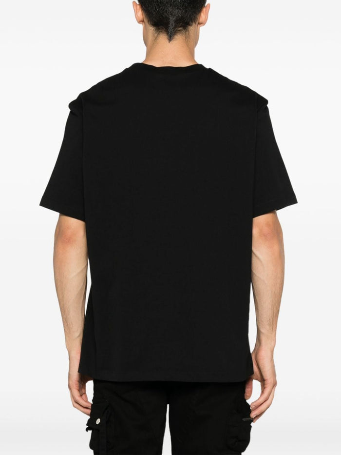 Dsquared2 Black Men's T-shirt with Micro Logo Print 3