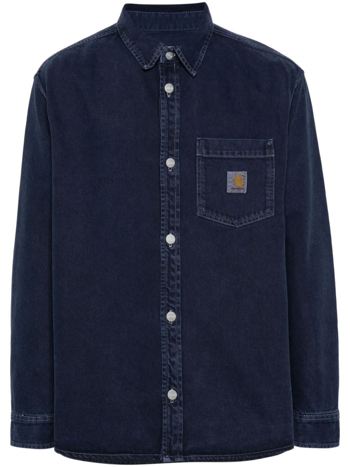 Carhartt Camicia Blu Uomo Denim 5