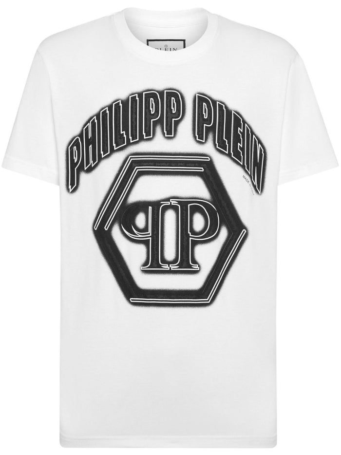 Philipp Plein T-shirt Bianco Uomo Logo 3D 5