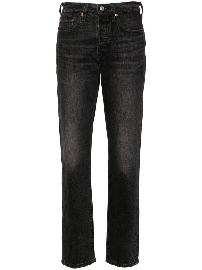 Levi's Jeans Black Women 501 Crop 5