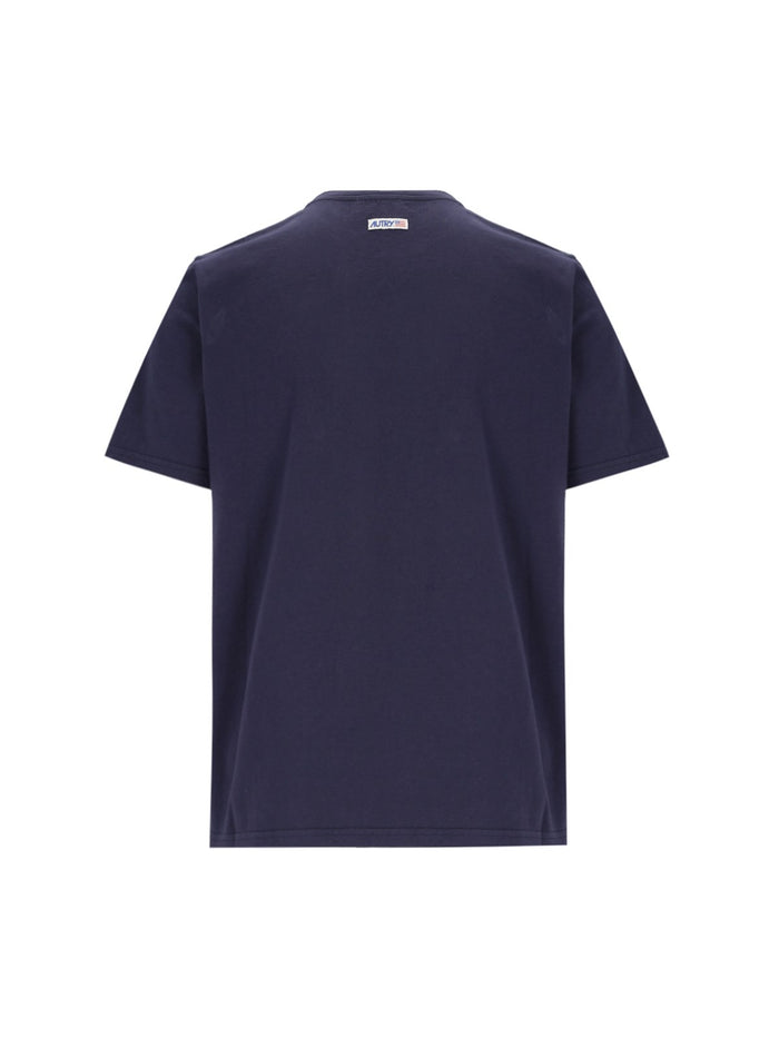 Autry T-shirt Blu Uomo Patch Logo 2