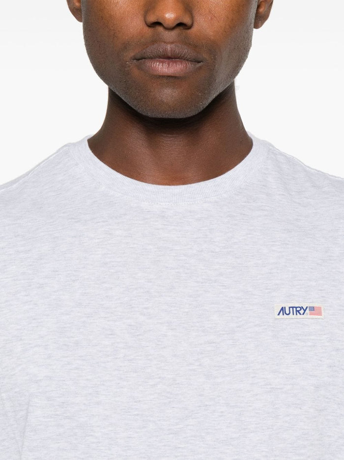 Autry T-shirt Grey Men Patch Logo 4