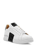 Philipp Plein Scarpa Bianco Uomo Placca Logo a Contrasto 2