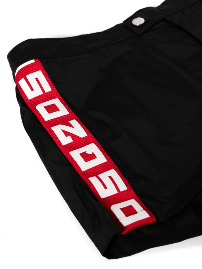 Dsquared2 Boxer Nero Uomo Logo Laterale 3