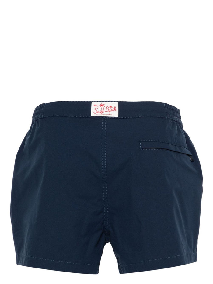 Mc2 Saint Barth Herren-Boxershorts in einfarbiger Blau 2