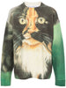 Jwanderson Men's Green Cat Print Sweater 5