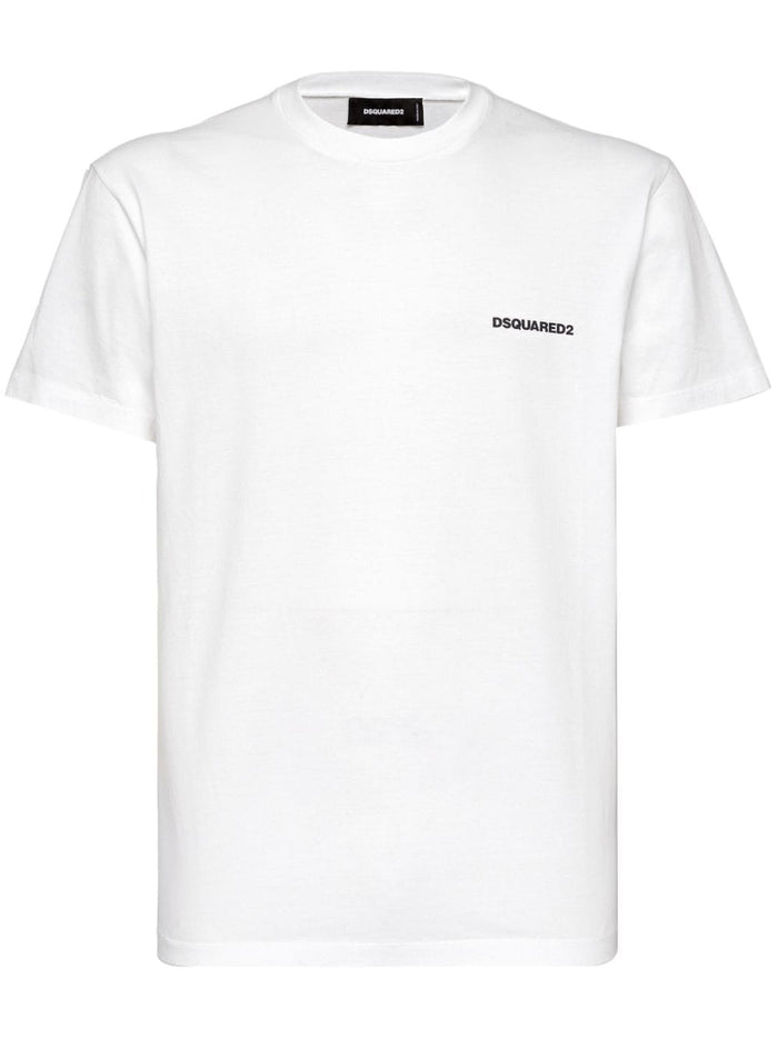 Dsquared2 White Men's T-shirt with Back Print 1