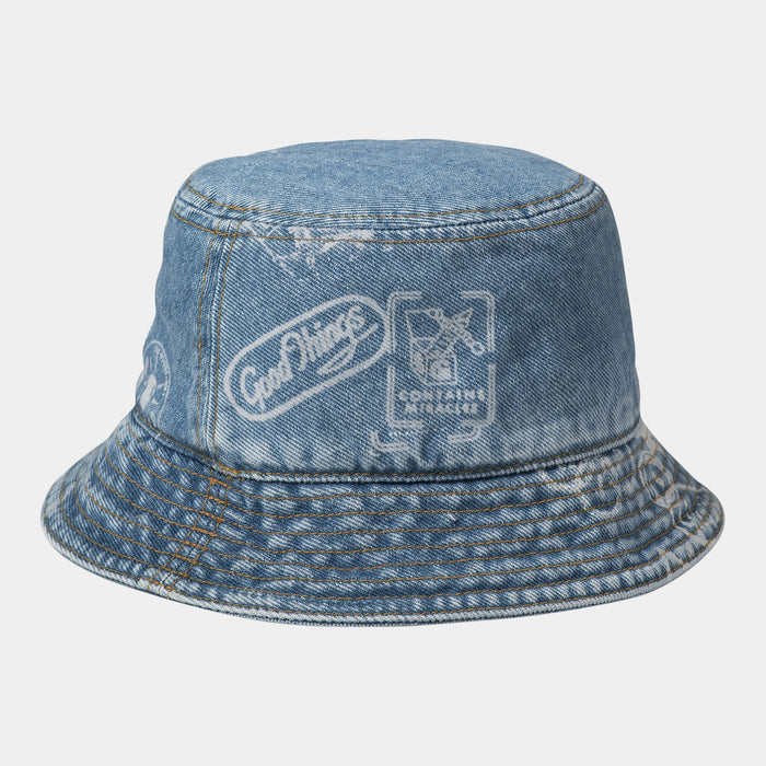 Carhartt WIP Cappellino Blu Uomo Stamp Bucket 2