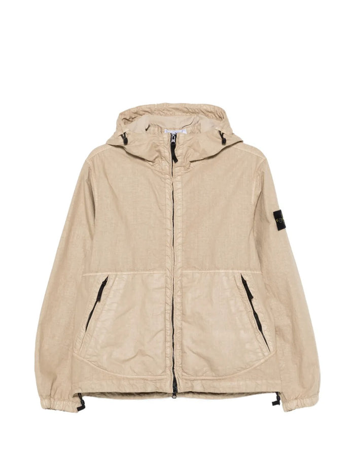 Stone Island Giubbotto Beige Uomo Cappuccio 5