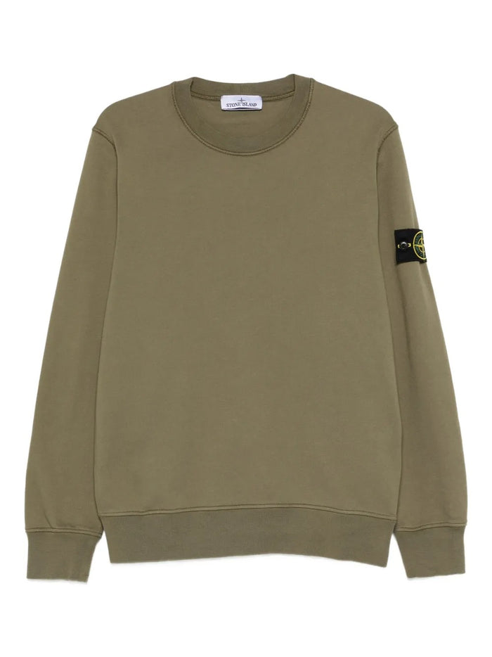 Stone Island Green Men's Compass Sweatshirt 5