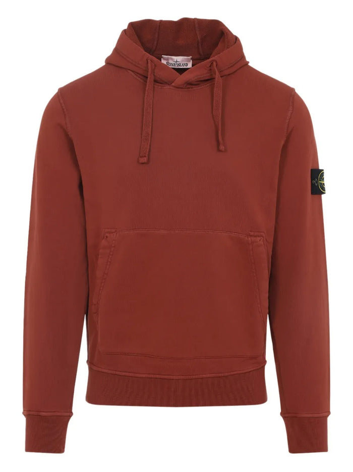 Stone Island Felpa Rosso Uomo Cappuccio 1