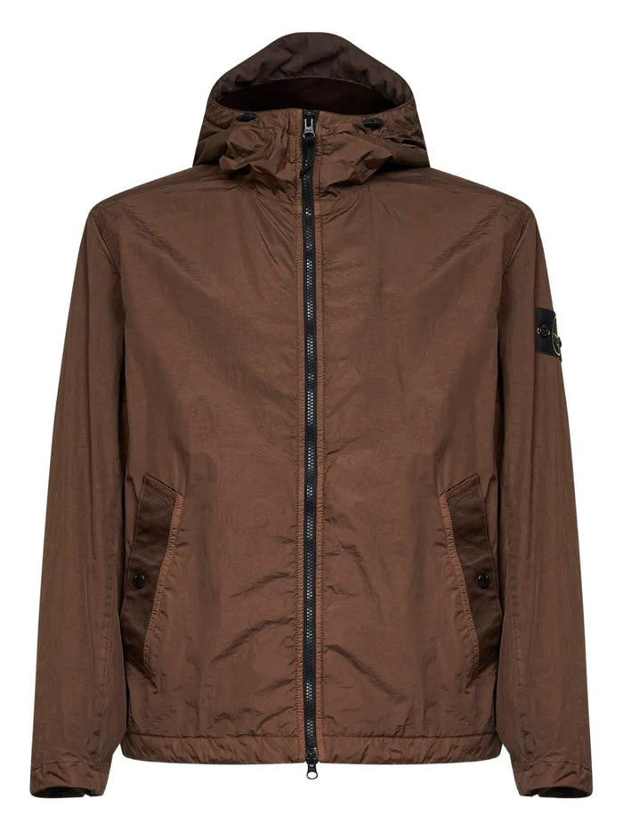 Stone Island Giubbotto Marrone Uomo con Cerniera 1