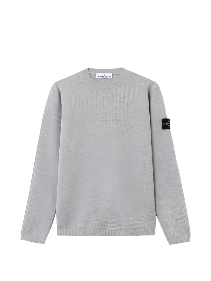 Stone Island Maglia Grigio Uomo Patch Compass 1