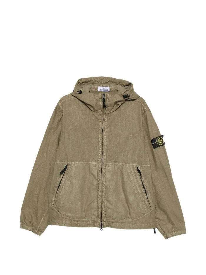 Stone Island Giubbotto Verde Uomo Patch Logo 5